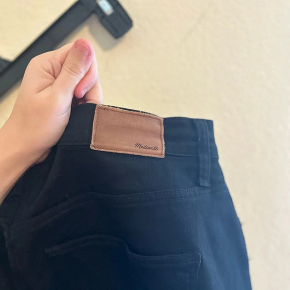 Madewell Women’s Tall 10" High-Rise Skinny Jeans Cotton Stretch Black Sz 32 - Picture 8 of 10